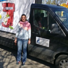Jennifer bei der Arbeit