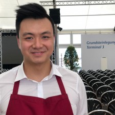 Jia Wui bei der Arbeit
