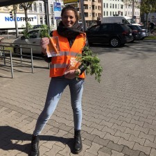 Sina bei der Arbeit
