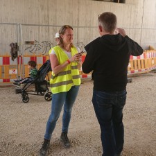 Sandra bei der Arbeit