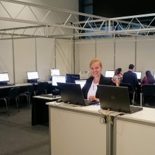 Inga bei der Arbeit