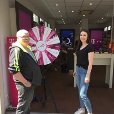 Julia bei der Arbeit