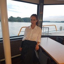 Kerstin bei der Arbeit