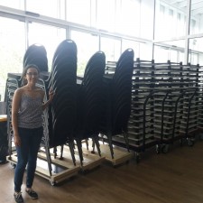 Ruth Eneida bei der Arbeit