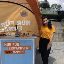 Nadia bei der Arbeit