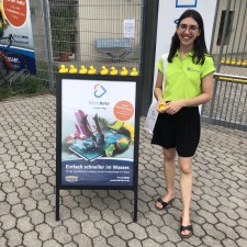 Winona bei der Arbeit