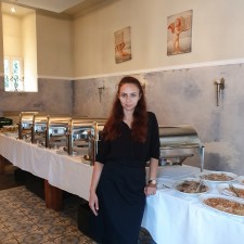 Kerstin bei der Arbeit