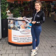 Katrin bei der Arbeit