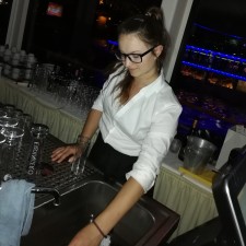 Kathrin bei der Arbeit