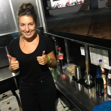Kerstin bei der Arbeit