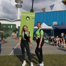 Neele bei der Arbeit