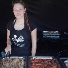 Verena bei der Arbeit