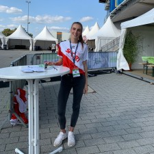 Carla Henriette bei der Arbeit