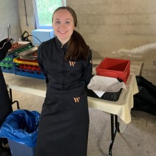 Tanja bei der Arbeit