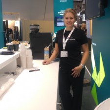 Olga bei der Arbeit
