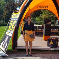 Rebekka bei der Arbeit