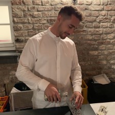 Fabian bei der Arbeit