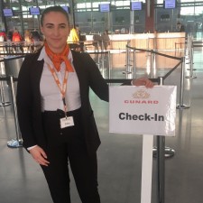 Julia bei der Arbeit