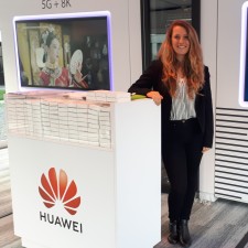 Marie bei der Arbeit