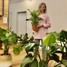 Ines bei der Arbeit