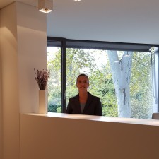 Sylvia bei der Arbeit