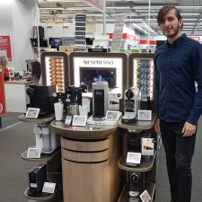Sebastian bei der Arbeit