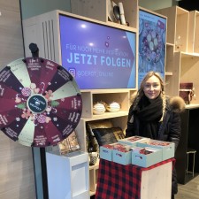 Maja bei der Arbeit