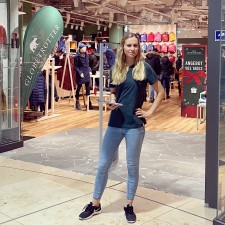 Jana bei der Arbeit
