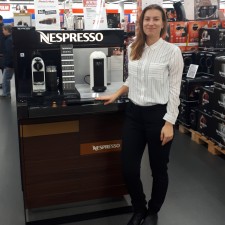 Julia bei der Arbeit