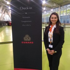 Olena bei der Arbeit