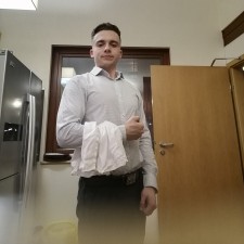 Karl Richard bei der Arbeit