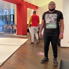Marcel Jeff bei der Arbeit